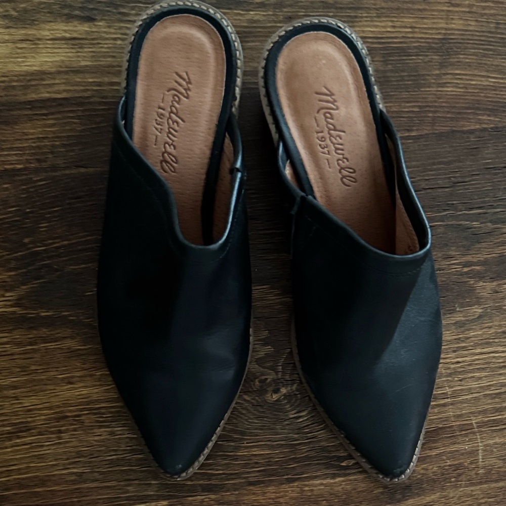 Madewell Sleek Black Mules